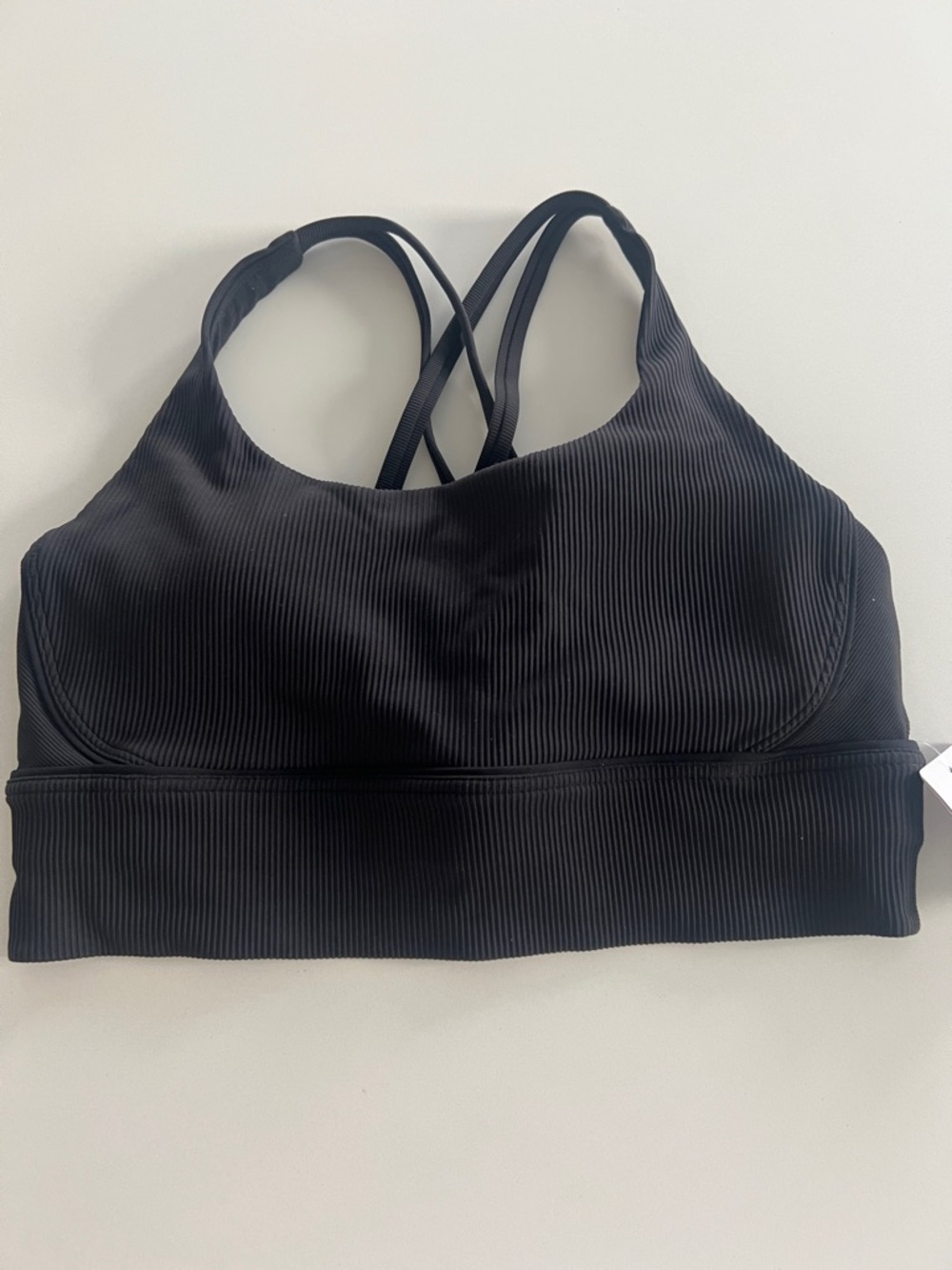 lululemon athletica Black Ribbed Cross-Back Sports Bra